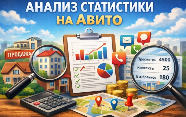 Анализ статистики по 30 объявлениям на Авито за период 15.02.2026&ndash;16.03.2026
