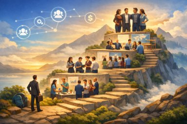 Эволюционная модель роста в сетевом бизнесе - путь от новичка до команды